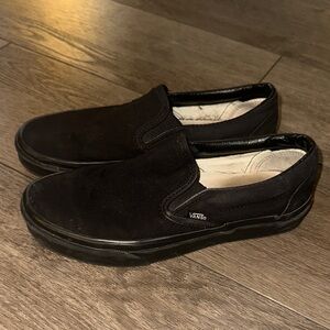 Vans Women's Classic Black Slip-On Sneakers